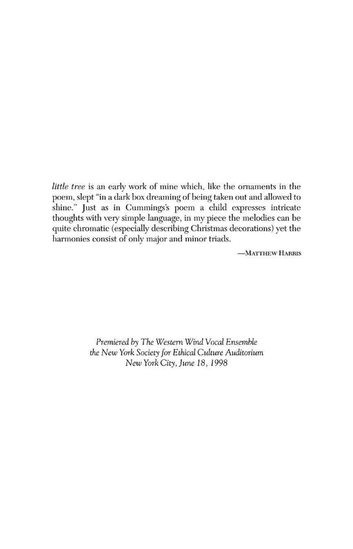 little tree (from Chansons Innocentes) | 小雅音樂 Hsiaoya Music