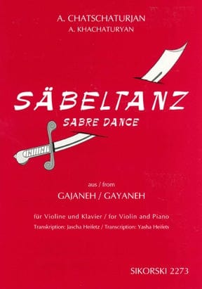 Aram Khachaturian - Sabre Dance from the Ballet Gayaneh transcribed for Violin and Piano 哈察圖量 舞曲 芭蕾 小提琴(含鋼琴伴奏) | 小雅音樂 Hsiaoya Music