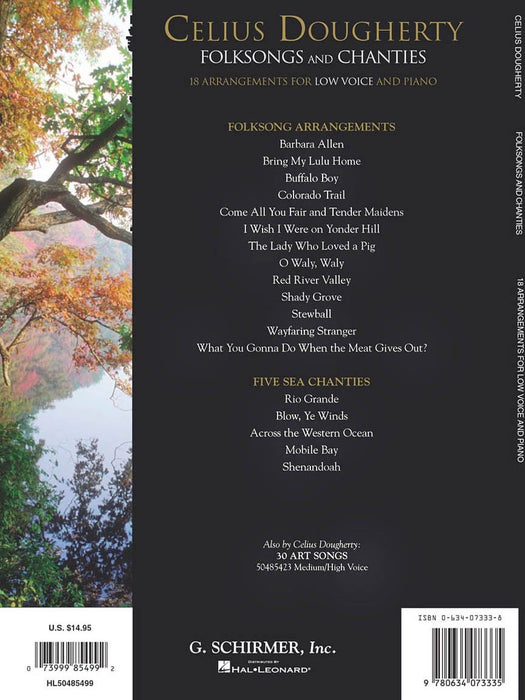 Celius Dougherty - Folksongs and Chanties Low Voice 民謠 低音 | 小雅音樂 Hsiaoya Music