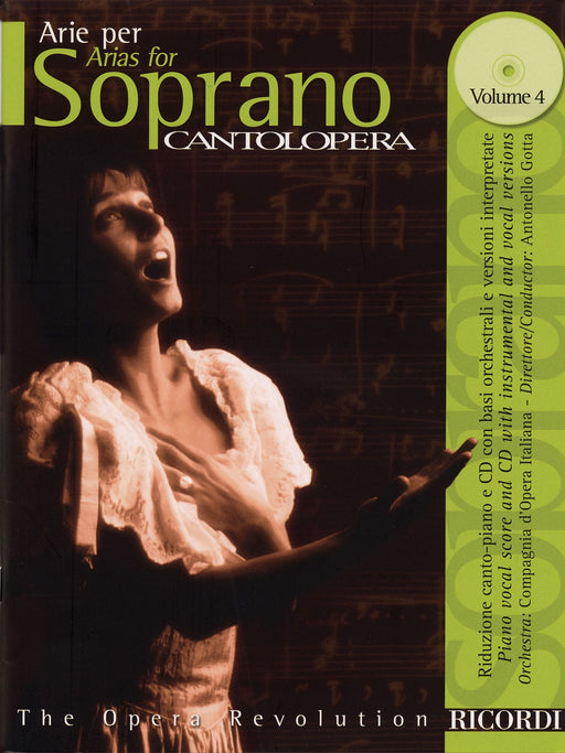 Cantolopera: Arias for Soprano Volume 4 Book/CD with Full Orchestra Accompaniments 詠唱調 管弦樂團 | 小雅音樂 Hsiaoya Music
