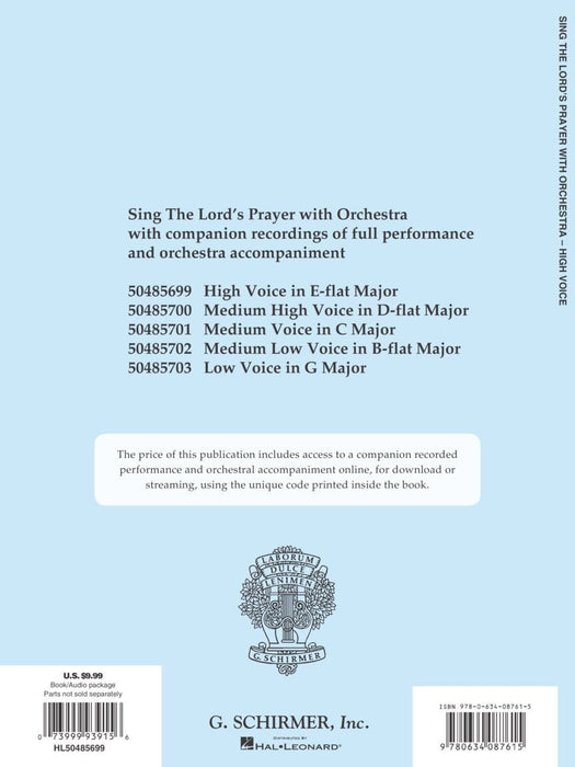 Sing The Lord's Prayer with Orchestra - High Voice High Voice in E-flat Major 管弦樂團 高音 | 小雅音樂 Hsiaoya Music