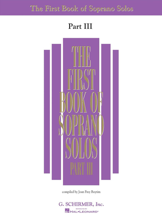 First Book of Soprano Solos - Part III 獨奏 | 小雅音樂 Hsiaoya Music