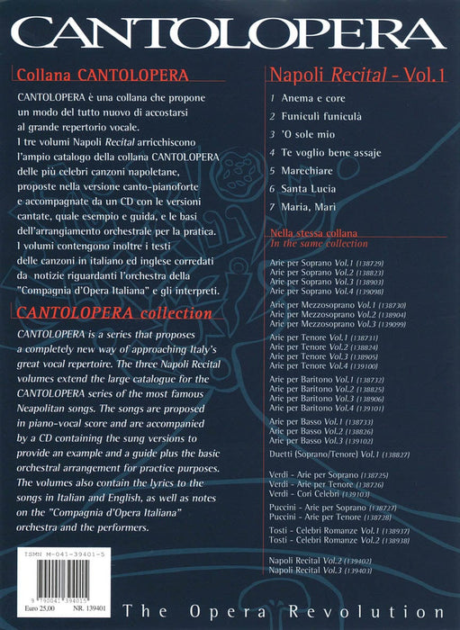 Napoli Recital - Volume 1 Cantolopera Series 聲樂 | 小雅音樂 Hsiaoya Music