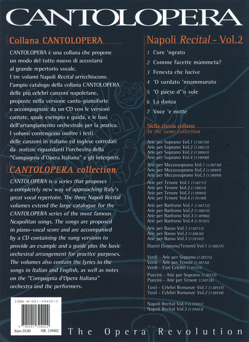 Napoli Recital - Volume 2 Cantolopera Series 聲樂 | 小雅音樂 Hsiaoya Music