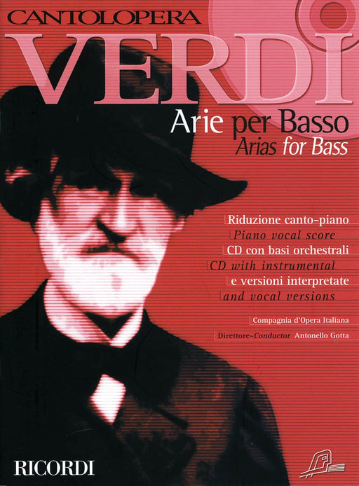 Verdi Arias for Bass Cantolopera Series Book/CD Pack 威爾第‧朱塞佩 詠唱調 詠嘆調 聲樂 | 小雅音樂 Hsiaoya Music