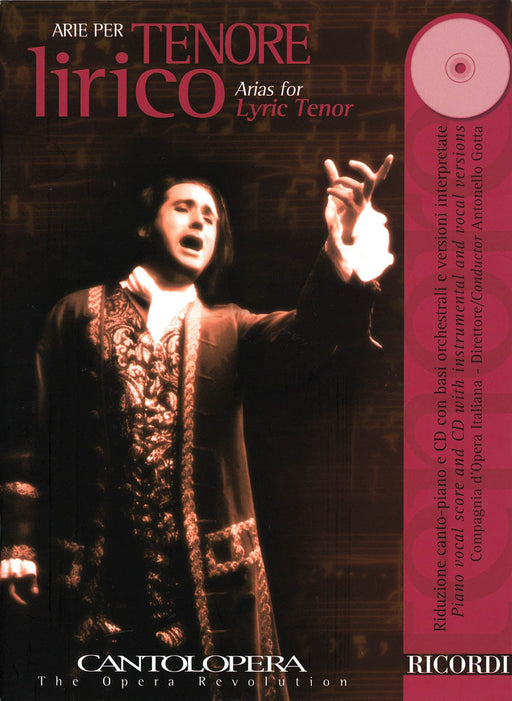 Arias for Lyric Tenor Cantolopera Series Book/CD Pack 抒情的 詠唱調 詠嘆調 聲樂 | 小雅音樂 Hsiaoya Music