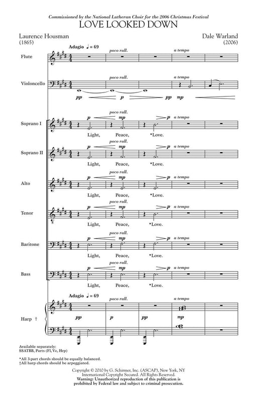 Love Looked Down Dale Warland Choral Series 合唱 | 小雅音樂 Hsiaoya Music