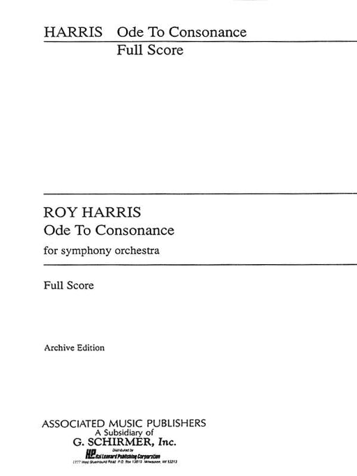 Ode To Consonance Full Score 頌歌 大總譜 | 小雅音樂 Hsiaoya Music
