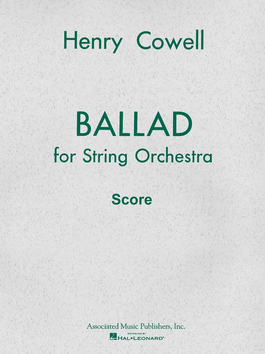 Ballad (1954) for String Orchestra Full Score 敘事曲 弦樂團 | 小雅音樂 Hsiaoya Music