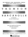 Barcarolle (A Portrait of Georges Hugnet) Score and Parts 湯姆森,維吉爾 船歌 | 小雅音樂 Hsiaoya Music