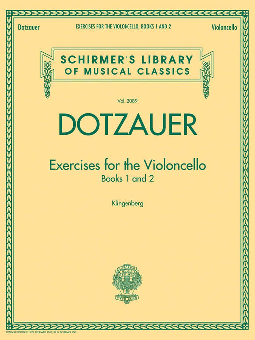 Exercises for the Violoncello - Books 1 and 2 Schirmer Library of Classics Volume 2089 練習曲 大提琴 | 小雅音樂 Hsiaoya Music