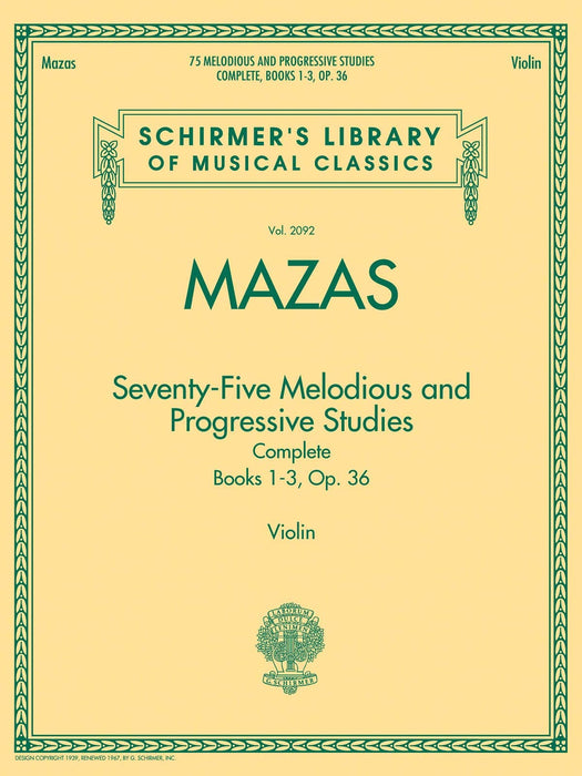 75 Melodious and Progressive Studies Complete, Op. 36 Book1-3 旋律練習曲 | 小雅音樂 Hsiaoya Music