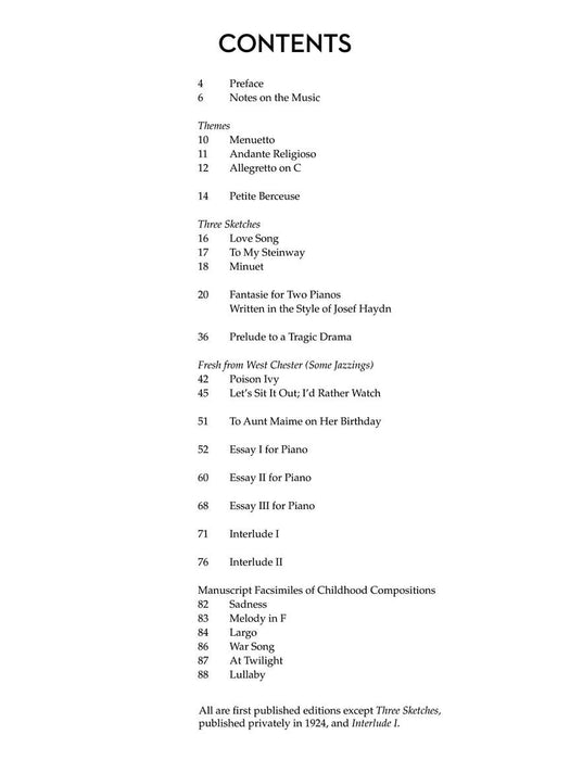 Early Piano Works 鋼琴 | 小雅音樂 Hsiaoya Music