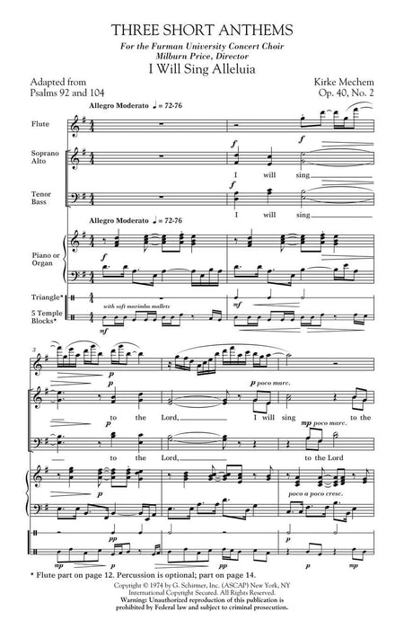 Three Short Anthems 頌歌 | 小雅音樂 Hsiaoya Music