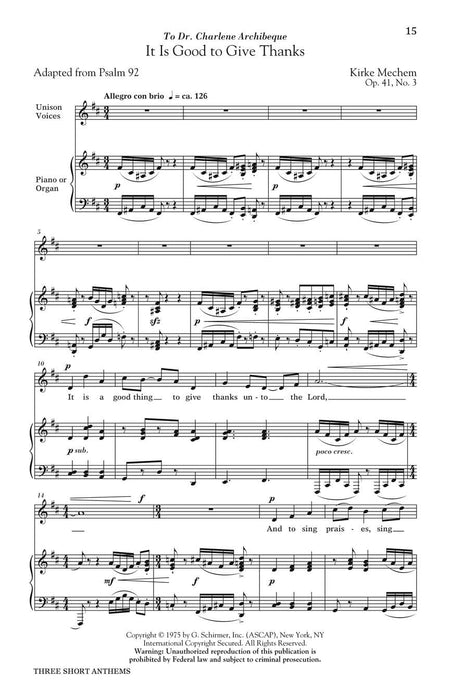 Three Short Anthems 頌歌 | 小雅音樂 Hsiaoya Music