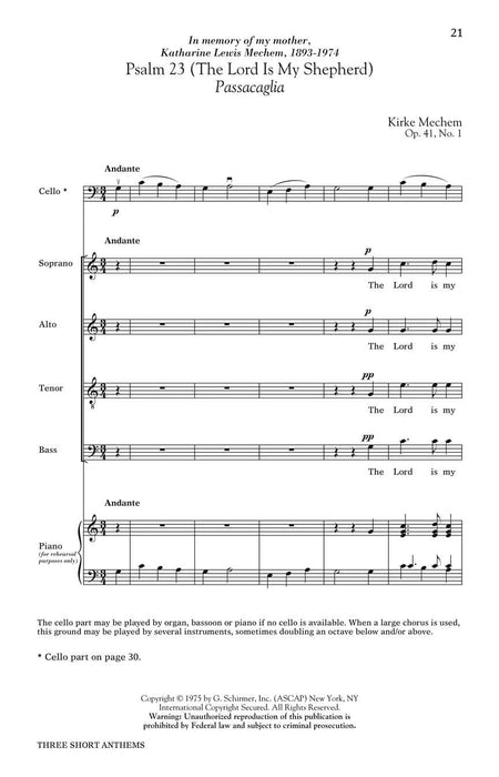 Three Short Anthems 頌歌 | 小雅音樂 Hsiaoya Music