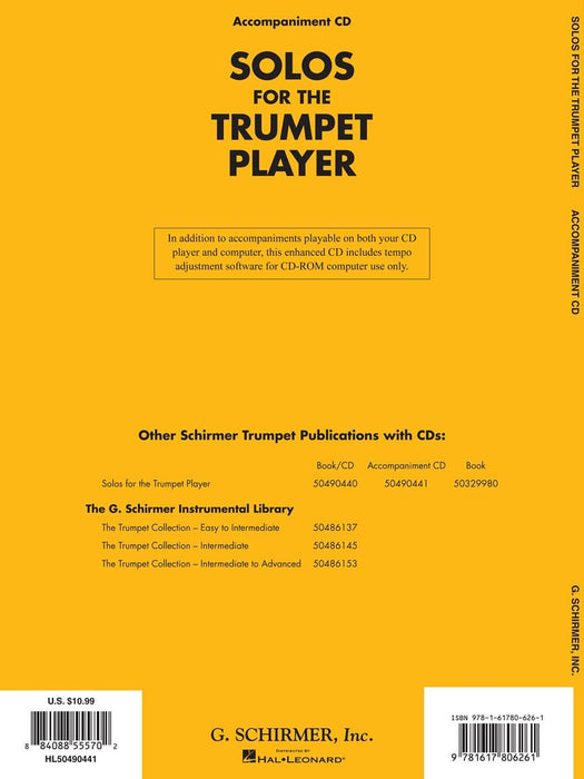Solos for the Trumpet Player Accompaniment CD 獨奏 小號 伴奏 | 小雅音樂 Hsiaoya Music