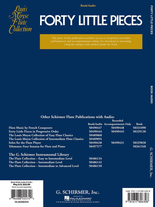 Forty Little Pieces in Progressive Order for Beginner Flutists Book/Online Audio 小品 | 小雅音樂 Hsiaoya Music