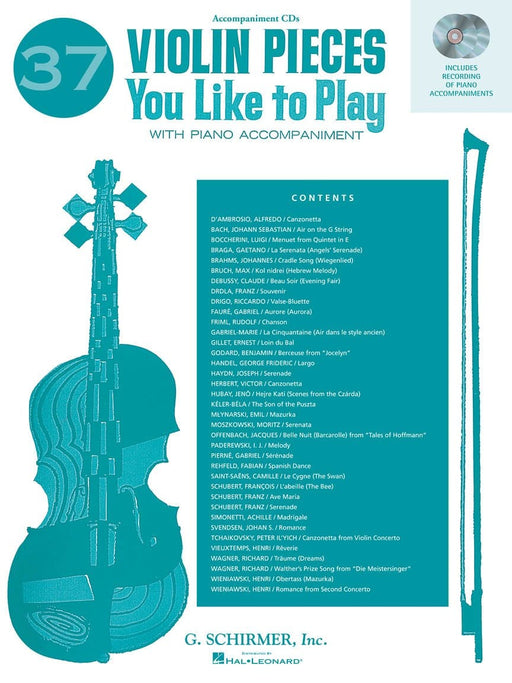 37 Violin Pieces You Like to Play Two Accompaniment CDs 小提琴 小品 伴奏 | 小雅音樂 Hsiaoya Music