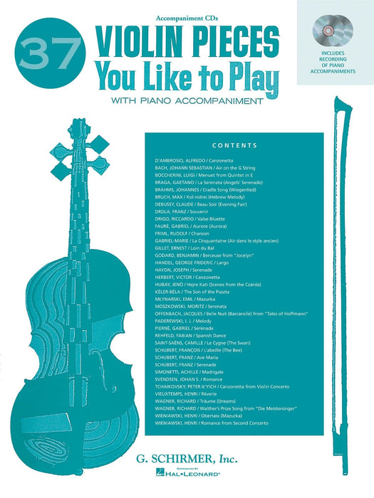 37 Violin Pieces You Like to Play Two Accompaniment CDs 小提琴 小品 伴奏 | 小雅音樂 Hsiaoya Music