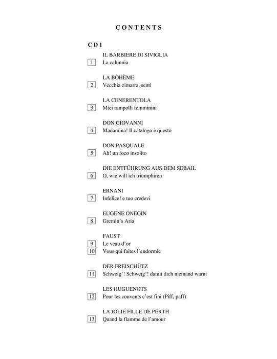 Arias for Bass G. Schirmer Opera Anthology Accompaniment CDs (2) 詠唱調 歌劇 伴奏 | 小雅音樂 Hsiaoya Music