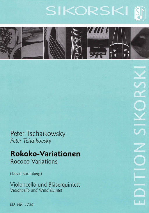 Rococo Variations Violoncello and Wind Quintet Score and Parts 柴科夫斯基‧彼得 洛可可風格大提琴 管樂五重奏 變奏曲 | 小雅音樂 Hsiaoya Music