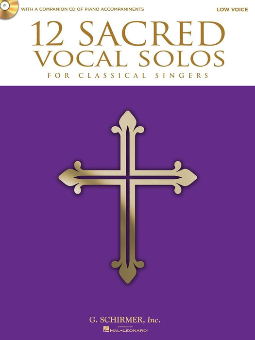 12 Sacred Vocal Solos for Classical Singers Low Voice Edition With a CD of Piano Accompaniments 獨奏 古典 低音 鋼琴 伴奏 | 小雅音樂 Hsiaoya Music
