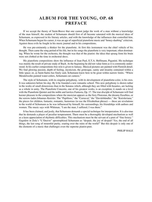 Schumann - Album for the Young · Scenes from Childhood Schirmer Library of Classics Volume 2094 舒曼羅伯特 少年曲集兒時情景 | 小雅音樂 Hsiaoya Music
