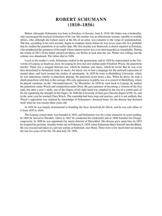 Schumann - Album for the Young · Scenes from Childhood Schirmer Library of Classics Volume 2094 舒曼羅伯特 少年曲集兒時情景 | 小雅音樂 Hsiaoya Music