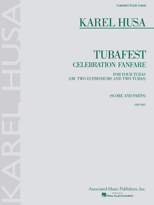 Karel Husa - Tubafest Four Tubas (or Two Euphoniums and Two Tubas) Celebration Fanfare Score and Parts 胡薩 低音號 號曲 | 小雅音樂 Hsiaoya Music