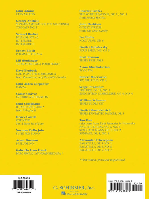 The G. Schirmer Piano Collection 33 Works by 25 Composers from the 20th and 21st Centuries 鋼琴 | 小雅音樂 Hsiaoya Music
