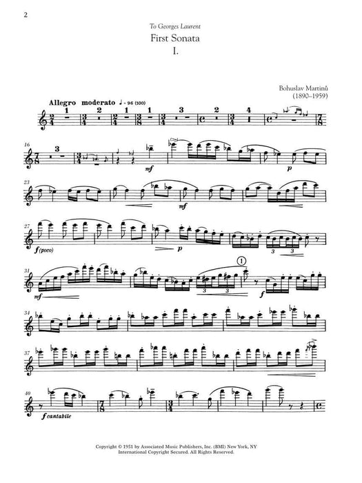 Bohuslav Martinu - First Sonata for Flute and Piano With Recordings of Piano Accompaniments 馬悌努 奏鳴曲 長笛 鋼琴 伴奏 | 小雅音樂 Hsiaoya Music