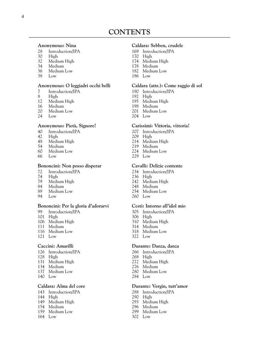 28 Italian Songs and Arias of the 17th and 18th Centuries - Complete All 5 Keys in One Volume 詠唱調 | 小雅音樂 Hsiaoya Music