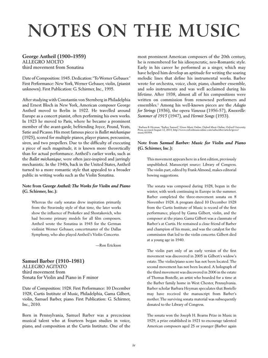 The G. Schirmer Violin Anthology 24 Works from the 20th and 21st Centuries 小提琴 | 小雅音樂 Hsiaoya Music