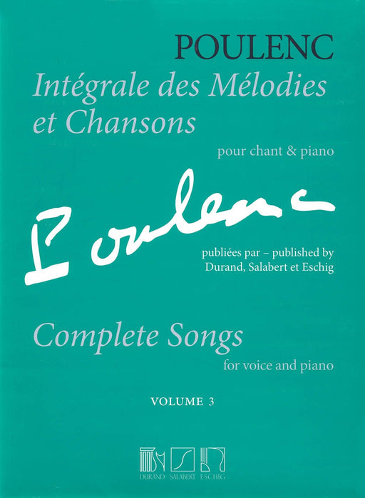 Complete Songs Volume 3 Voice and Piano (Original Keys) 鋼琴 聲樂 | 小雅音樂 Hsiaoya Music