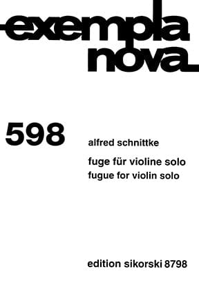 Fugue for Violin Solo Exempla Nova 598 施尼特克 復格曲小提琴 | 小雅音樂 Hsiaoya Music