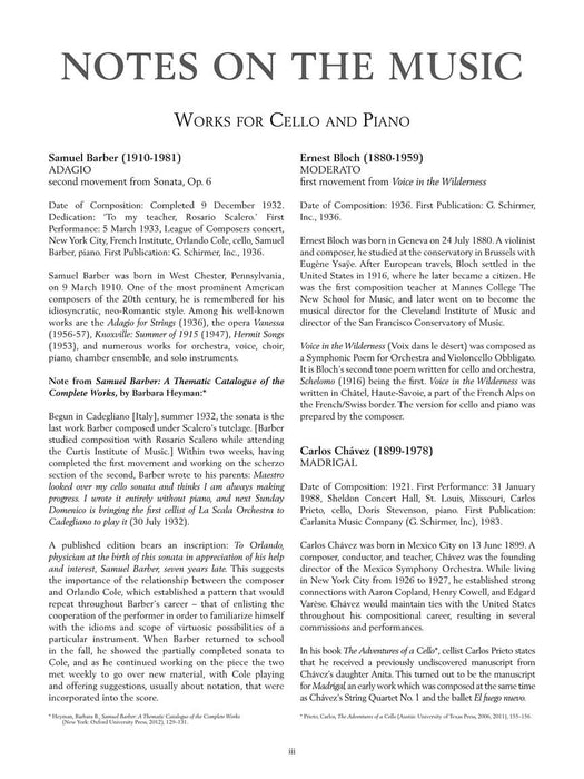The G. Schirmer Cello Anthology 12 Works from the 20th Century Cello and Piano & Solo Cello 大提琴 鋼琴 獨奏 大提琴 | 小雅音樂 Hsiaoya Music