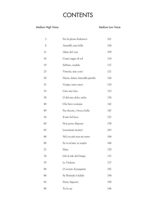 24 Italian Songs & Arias Complete Medium High and Medium Low Voice 詠唱調 低音 | 小雅音樂 Hsiaoya Music