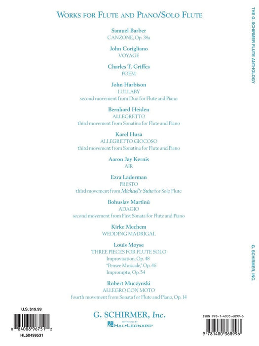 The G. Schirmer Flute Anthology 14 Works from the 20th Century 長笛 | 小雅音樂 Hsiaoya Music