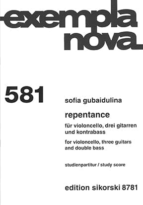 Repentance for Cello, 3 Guitars and Double Bass 古拜杜莉娜 大提琴 吉他 混和室內樂 | 小雅音樂 Hsiaoya Music