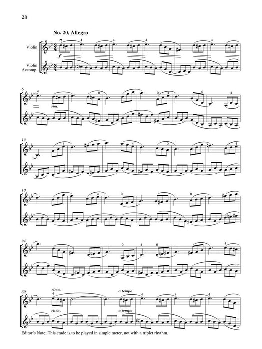 Studies, Op. 45 - Book I For Violin with Newly Composed Violin Accompaniments 小提琴 伴奏 | 小雅音樂 Hsiaoya Music