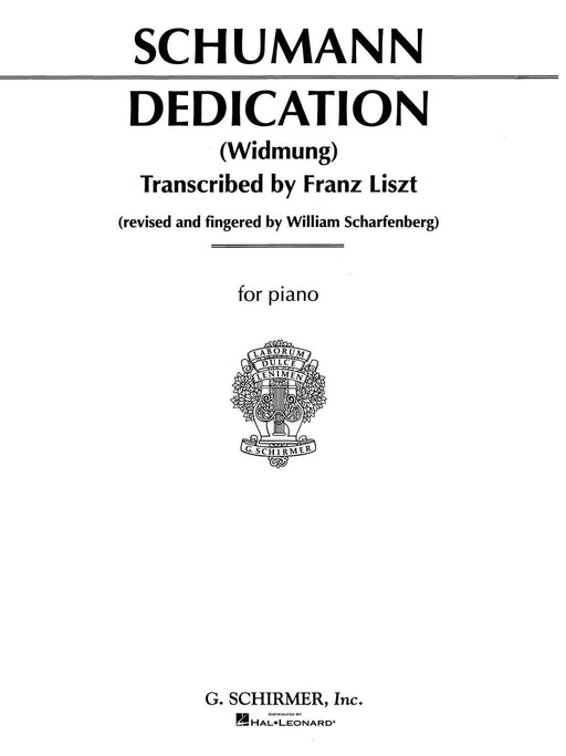 Dedication (Widmung) Piano Solo 舒曼羅伯特 鋼琴 獨奏 | 小雅音樂 Hsiaoya Music