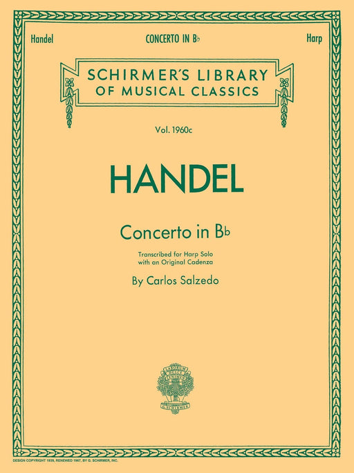 Concerto in B Flat Schirmer Library of Classics Volume 1960 Harp Solo 協奏曲 豎琴獨奏 | 小雅音樂 Hsiaoya Music