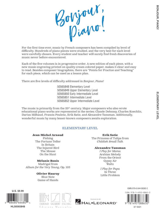 Bonjour, Piano! - Elementary Level 16 Pieces by French Composers in Progressive Order 小品 作曲家 鋼琴 | 小雅音樂 Hsiaoya Music