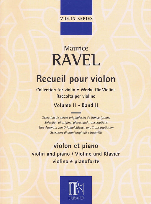 Collection for Violin - Volume 2 Violin and Piano 拉威爾‧摩利斯 小提琴(含鋼琴伴奏) | 小雅音樂 Hsiaoya Music