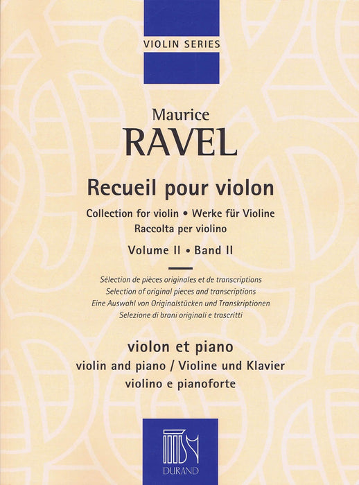 Collection for Violin - Volume 2 Violin and Piano 拉威爾‧摩利斯 小提琴(含鋼琴伴奏) | 小雅音樂 Hsiaoya Music