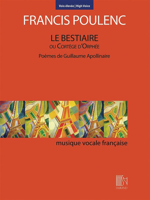 Le Bestiaire ou Cortége d'Orphée Poèmes de Guillaume Apollinairee High Voice 浦朗克 聲樂 高音 | 小雅音樂 Hsiaoya Music