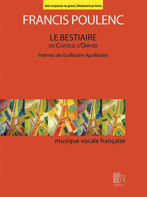 Le Bestiaire ou Cortége d'Orphée Poèmes de Guillaume Apollinairee Medium/Low Voice 浦朗克 中低音 | 小雅音樂 Hsiaoya Music