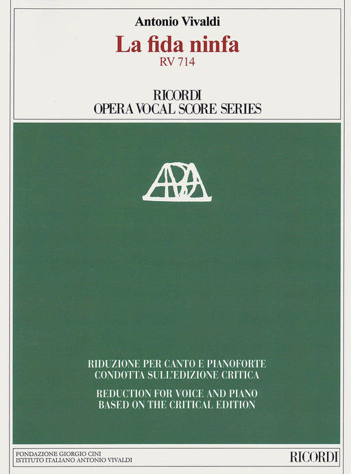La fida ninfa, RV 714 Vocal Score Based on the Complete Edition 韋瓦第 忠誠的仙女 聲樂總譜 | 小雅音樂 Hsiaoya Music
