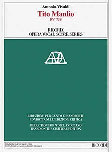 Tito Manlio, RV 738 Ricordi Opera Vocal Score Series 韋瓦第 狄托．曼里歐 聲樂總譜 | 小雅音樂 Hsiaoya Music